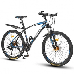 MW Bici MW Mountain Bike, Bicicletta della Strada, Hard Tail Bike, 26 Pollici Bici, Acciaio al Carbonio Adulta della Bicicletta, 21 / 24 / 27 / 30 Speed ​​Bike, Black Blue, 21 Speed