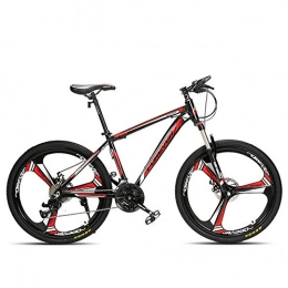 MYRCLMY Mountain Bike MYRCLMY Effetto 26 Pollici Mountain Bike, MTB, Adatto da 150 Cm, 27 / 30 velocità Cambio di Marcia, Forcella Ammortizzata, Ragazzi Bici & Bike Variabile Uomo velocità della Bicicletta, Rosso, 30 Speed