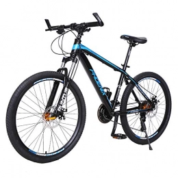 MYRCLMY Mountain Bike MYRCLMY Mountain Bike, Lega di Alluminio Mountain Bike, Adulto Maschio E Femmina Studenti 24 / 27 velocità di Trasmissione della Bici della Strada 26 Pollici, Blu, 27 Speed