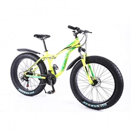 MYTNN Mountain Bike MYTNN Fatbike 26 pollici 21 marce Shimano Style 2020 Fat Tyre Mountain Bike 47 cm RH Snow Bike Fat Bike Fat Bike (giallo)