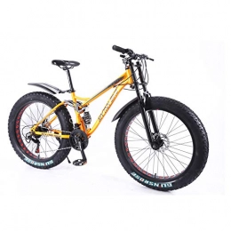 MYTNN Mountain Bike MYTNN Fatbike 26 pollici 21 marce Shimano Style 5 2020 Fat Tyre Mountain Bike 47 cm RH Snow Bike Fat Bike (arancione)