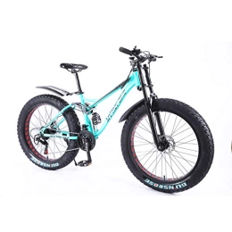 MYTNN Mountain Bike MYTNN Fatbike 26 pollici 21 marce Shimano Style 5 2020 Fat Tyre Mountain Bike 47 cm RH Snow Bike Fat Bike (blu)