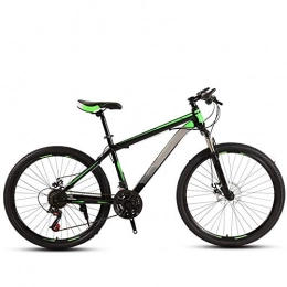 ndegdgswg Mountain Bike ndegdgswg 24 / 26 Pollici Nero Verde Mountain Bike, Ammortizzatore Singolo per Adulti Fuoristrada a velocità Variabile da Strada per Auto Sportive da Strada per Giovani 24inches 30speed