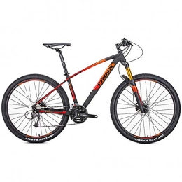 NENGGE Mountain Bike NENGGE Adulti Mountain Bike, 27 velocit 27.5 Pollici Grande Pneumatico Hardtail Biciclette, Leggero Telaio Alluminio, Front Suspension Mountain Bike, Arancia