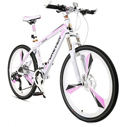 NZKW Bici NZKW Bicicletta da Montagna Hardtail da Donna 26 Pollici 24 velocità, Bicicletta da Montagna per Ragazze Adulte Antiscivolo con Sospensione Anteriore e Freni a Disco Meccanici, Acciaio