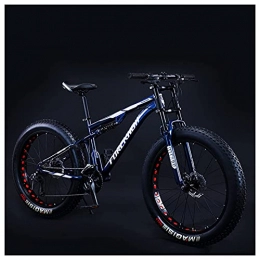 NZKW Mountain Bike NZKW Mountain Bike 26 Pollici Fat Tire per Uomini e Donne, Bici da Montagna per Adulti a Doppia Sospensione, Bicicletta per Tutti i Terreni con Sedile Regolabile e Freno a Doppio Disco,