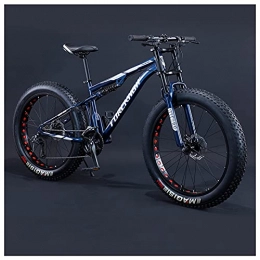 NZKW Bici NZKW Mountain Bike a Doppia Sospensione con Freno a Doppio Disco per Adulti Uomo Donna 26 / 24 Pollici Bicicletta da Montagna con Pneumatici Grassi Antiscivolo per Tutti i Terreni, Mounta