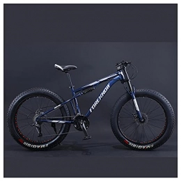 NZKW Bici NZKW Mountain Bike, Mountain Bike Hardtail con Pneumatici Fat da 24 Pollici, Telaio a Doppia Sospensione e Forcella Ammortizzata Mountain Bike per Tutti i Terreni per Uomo Donna Adulto,