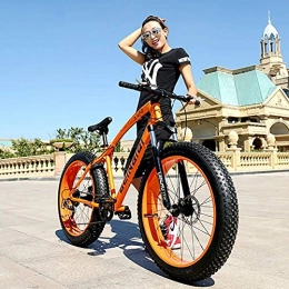 NZKW Bici NZKW Portatile Mountain Fat Tire Bike Studente Adulto Mountain Bike Full Suspension MTB con Freni a Doppio Disco a 7 velocità 26 Pollici