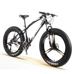 peipei Bici peipei Snow Bike Adulto Uomini e Donne Mountain Cross Country Wide Tire Speed Studente Freni a Disco Ammortizzatore Bicicletta-Black_24 velocit