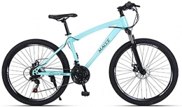 Qianglin Bici Qianglin Hardtail Mountain Bike, Biciclette da Strada per Giovani Adulti per Uomo e Donna, 21-30 opzioni di velocità, Telaio in Acciaio Leggero, Doppio Freno a Disco e Forcella Ammortizzata