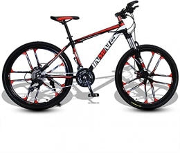 Qianglin Mountain Bike Qianglin Mountain Bike per Uomini e Donne Adulti, Bicicletta MTB a Sospensione Completa a 21-30 velocità, Freni a Disco, Bici da Strada per Esterni, Ruote a Dieci Razze da 24 / 26 Pollici