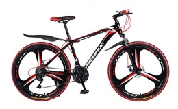 Qj Mountain Bike QJ Mountain Bike 26 Pollici 21 velocità Student Biciclette Assorbimento di Scossa Spostamento Città Biciclette Uomini E Donne di età del Motorino della Bicicletta Nero Rosso