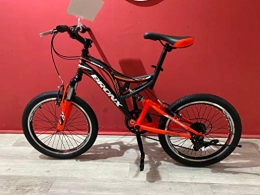 Reset Mountain Bike Reset Bici Bicicletta MTB 20' Bronx Shimano 6V Full Suspension Nero Rosso