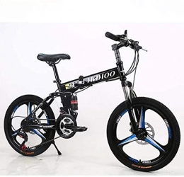 RTRD Bici RTRD - Mountain bike in acciaio al carbonio da 50, 8 cm, con 3 razze a doppio freno a disco a sospensione completa, antiscivolo, forcella ammortizzata, sport all'aria aperta