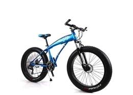 SEESEE.U Mountain Bike SEESEE.U Mountain Bike Hardtail Mountain Bike 7 / 21 / 24 / 27 velocità Mens MTB Bike 24 Pollici Pneumatico Grasso Bicicletta da Strada Pedali per Bici da Neve con Freni a Disco e Forcella Ammortizzata, bl