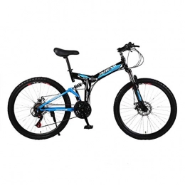 Dapang Mountain Bike StealthMens ' Mountain Bike, 26"Pollici Telaio in Acciaio, 27 velocità Anteriore e Posteriore parafanghi Anteriore e Posteriore Freno a Disco Meccanico, Black, 3