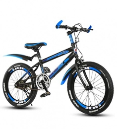 SXMXO Bici SXMXO Vento Rotto Bici per Bambini, Singola velocità Mountain Bike Outdoor Shock Assorbimento Dual Disc Brake 18 Pollici, Blue