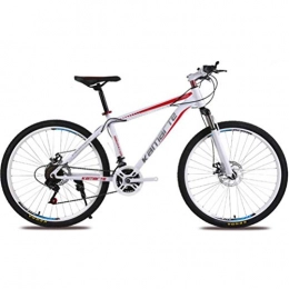 Tbagem-Yjr Bici Tbagem-Yjr 24 Pollici Ciclismo Bicicletta Ruota City Road, 27 velocità Bikes Hardtail Montagna for Adulti (Color : White Red)