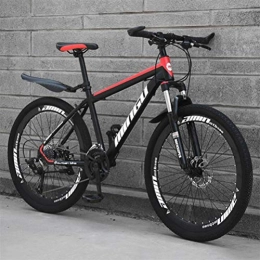 Tbagem-Yjr Bici Tbagem-Yjr 26 inch Mountain Bike Adulti, Uomini E Donne A velocità Variabile City Road Biciclette (Color : Black Red, Size : 27 Speed)