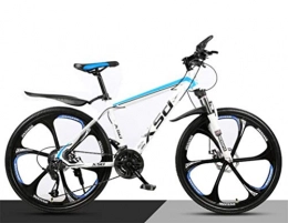 Tbagem-Yjr Mountain Bike Tbagem-Yjr 26 Pollici Bicicletta Città Strada Mountain Bike for Adulti, Pendolare Città Hardtail Bike (Color : White Blue, Size : 27 Speed)