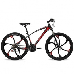 Tbagem-Yjr Bici Tbagem-Yjr 26 Pollici Bicicletta Ruota Città Ciclismo su Strada Mountain Bike for Adulti Fuoristrada Smorzamento (Color : Black Red, Size : 24 Speed)