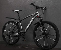 Tbagem-Yjr Mountain Bike Tbagem-Yjr 26 Pollici Mountain Bike for Adulti, Montare Smorzamento Doppia della Sospensione Mens MTB della Bicicletta della Strada (Color : Black White, Size : 30 Speed)