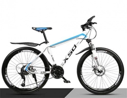 Tbagem-Yjr Mountain Bike Tbagem-Yjr 26 Pollici Ruota di Bicicletta Mountain for Gli Adulti, Studente off-Road Città Ammortizzatore Biciclette (Color : White Blue, Size : 21 Speed)