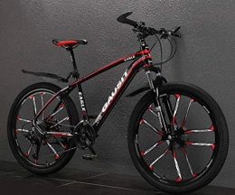 Tbagem-Yjr Mountain Bike Tbagem-Yjr 26 Pollici Telaio in Alluminio MTB Biciclette Mountain Bike for Adulti City Road Bicycle (Color : Black Red, Size : 30 Speed)