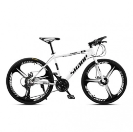 Tbagem-Yjr Mountain Bike Tbagem-Yjr Bicicletta da Ciclismo Fuoristrada, 26 Pollici City Mountain Bike 3 Taglierina for Adulti (Color : White, Size : 24 Speed)