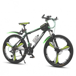 Tbagem-Yjr Mountain Bike Tbagem-Yjr Bicicletta da Smorzamento for Adulti, Ruote da 26 Pollici Bicicletta A Doppia velocità con Freno A Disco Doppio (Color : Green, Size : 21 Speed)