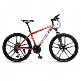 Tbagem-Yjr Bici Tbagem-Yjr Biciclette Ciclismo Mountain Mens', 26 Pollici Ruote City Road Sport Biciclette Tempo Libero 30 di velocità (Color : Red White)