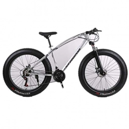 Tbagem-Yjr Mountain Bike Tbagem-Yjr Doppia della Sospensione della Bici di Montagna 26 Pollici Pendolari Città off-Road Bicycle Doppio Freno A Disco (Color : Silver, Size : 27 Speed)