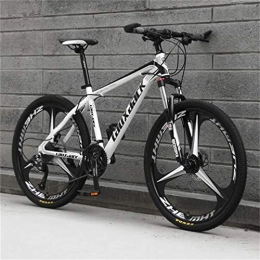 Tbagem-Yjr Bici Tbagem-Yjr Equitazione Smorzamento Mountain Bike, 26 Pollici Montagna Doppia della Sospensione della Bicicletta Telaio in Acciaio al Carbonio (Color : White Black, Size : 24 Speed)