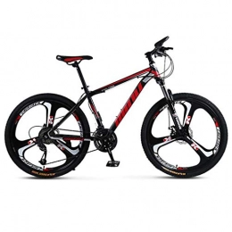 Tbagem-Yjr Bici Tbagem-Yjr Freno a Doppio Disco Mountain Bike, 26 Pollici della Ruota della Bicicletta della Strada for Adulti (Color : Black Red, Size : 30 Speed)