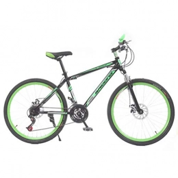 Tbagem-Yjr Mountain Bike Tbagem-Yjr Mountain Bike, 24 Pollici 21 velocità Doppio Freno A Disco velocità Bicicletta Sport for Il Tempo Libero (Color : Black Green)