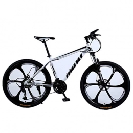 Tbagem-Yjr Mountain Bike Tbagem-Yjr Mountain Bike for L'adulto, Uomo Pollici 26 off Road City Road Bicicletta Sport Tempo (Color : White Black, Size : 24 Speed)