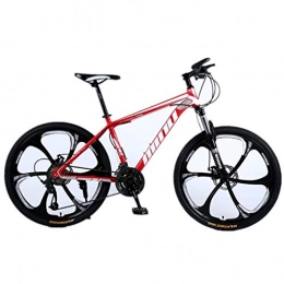 Tbagem-Yjr Bici Tbagem-Yjr Sport Tempo Libero in Bicicletta, Un Adulto È Difficile Mountain Bike Ruota Doppia della Sospensione 26 Pollici (Color : Red White, Size : 27 Speed)