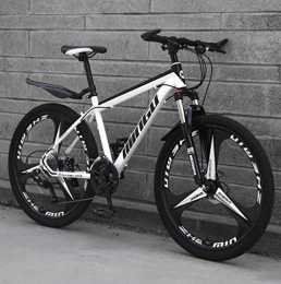Tbagem-Yjr Mountain Bike Tbagem-Yjr velocità Variabile Mens MTB, Hardtail Mountain Bike off-Road di Smorzamento della Bicicletta City Road (Color : White, Size : 24 Speed)