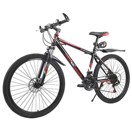 TRGCJGH Bici TRGCJGH Mountain Bike Bicicletta Doppia velocità del Freno A Disco Bici da Strada Studenti E Studentesse Bicicletta 21 velocità, A-26inches