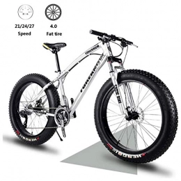 TRGCJGH Bici TRGCJGH Mountain Bike Hardtail Telaio in Acciaio al Carbonio con Doppio Freno A Disco velocità 21 / 24 / 27 con Sedile Regolabile A Sospensione Anteriore per Adulto, 5-27speed