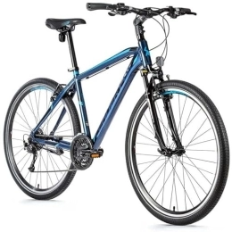 Leader Fox Mountain Bike Velo Muscolare VTC 28 Leader Fox Toscana 2021 Uomo Blu 9v Shimano Telaio 22, 5 Pollici (taglia adulto 185 cm a 193 cm)