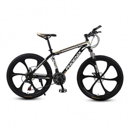 Wangkai Bici Wangkai Mountain Bike Acciaio ad Alto Carbonio Speed ​​Pioneer Adatto a Qualsiasi Condizione Stradale Facile da Installare, Yellow