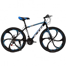 Wangkai Bici Wangkai Mountain Bike Freni a Doppio Disco in Acciaio ad Alto Tenore di Carbonio per Mountain Bike Smorzamento off-Road Flessibile, Blue