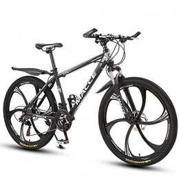 WGYCREAM Bici WGYCREAM Bicicletta Mountainbike, MTB, 26" MTB delle Donne degli Uomini Ravine Bike Acciaio al Carbonio 21 24 27 velocità della Montagna della Bicicletta, Doppio Freno a Disco Anteriore Sospensione