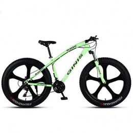 WJSW Mountain Bike WJSW Dual Suspension Bike - Riding Damping Mountain Bike Mens MTB off-Road City Bicycle 26 inch (Colore: Verde, Dimensione: 24 velocità)