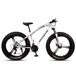 WJSW Bici WJSW Mountain Bicycle - City Road Bicycle Dual Suspension Mountain Bikes Sports Leisure (Colore: Bianco, Dimensioni: 27 velocità)