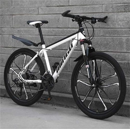 WJSW Mountain Bike WJSW Mountain Bike Ammortizzante da Guida, Bici da Strada City - Dual Suspension MTB da Uomo (Colore: Bianco, Dimensioni: 24 velocità)