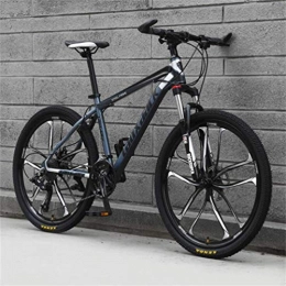 WJSW Mountain Bike WJSW Mountain Bike Ammortizzante da Guida, Bicicletta da 26 Pollici per Strada per Adulti per Il Tempo Libero Sportivo (Colore: Cenere Nera, Dimensioni: 27 velocità)