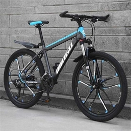 WJSW Bici WJSW Mountain Bike per Adulti City Road Bicycle - Commuter City Hardtail Bike Unisex (Colore: Nero Blu, Dimensione: 30 velocità)